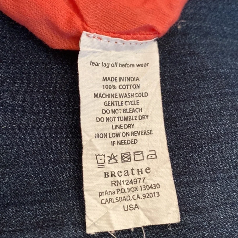Prana embroidered cotton